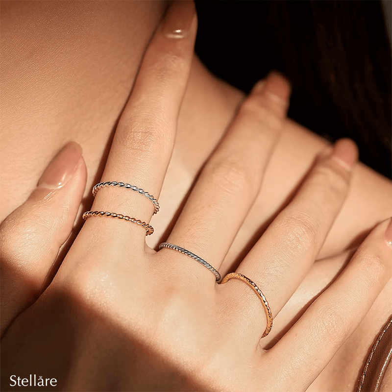 Collection of Minimal Rings in 925 Silver