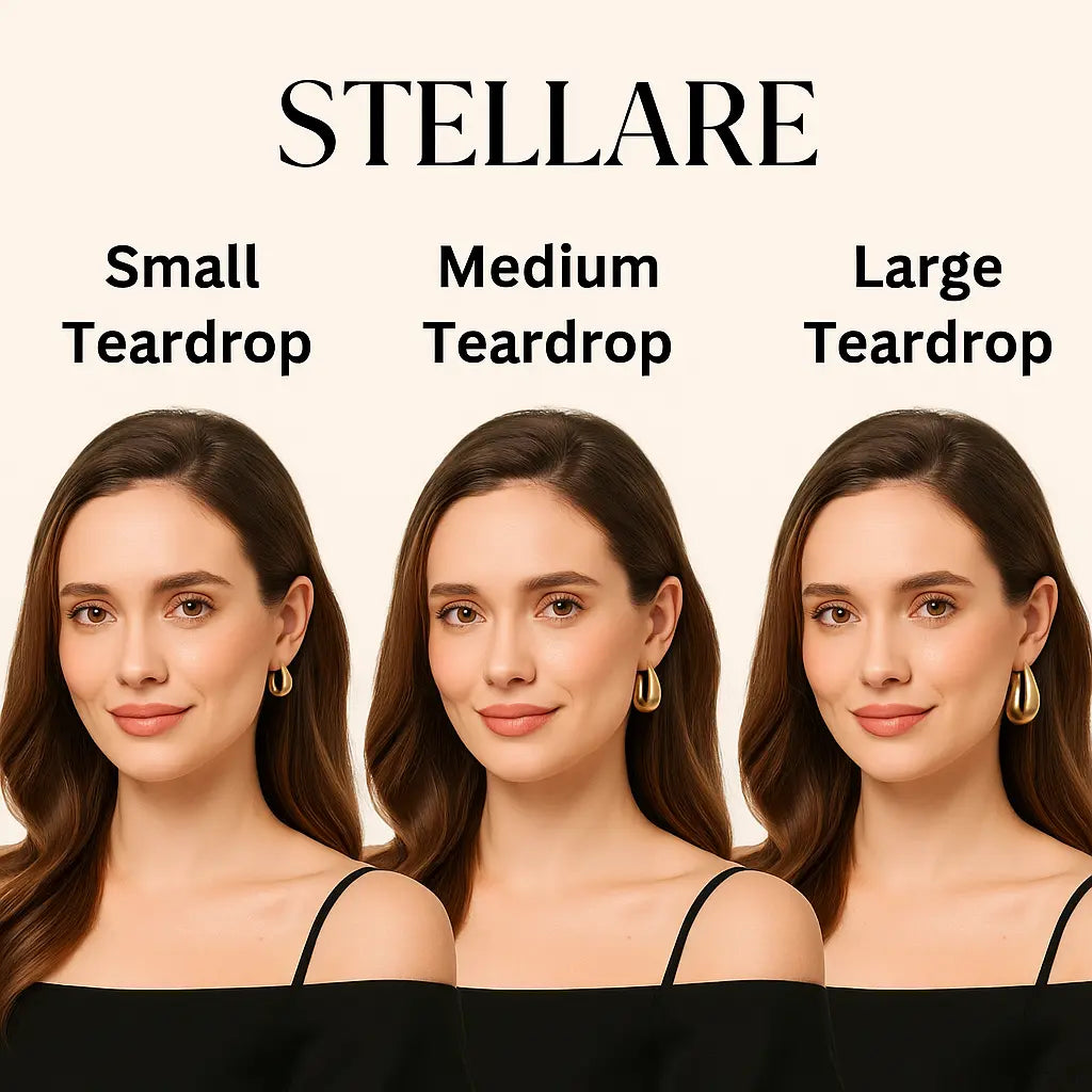 Gold & Silver Teardrop Earrings