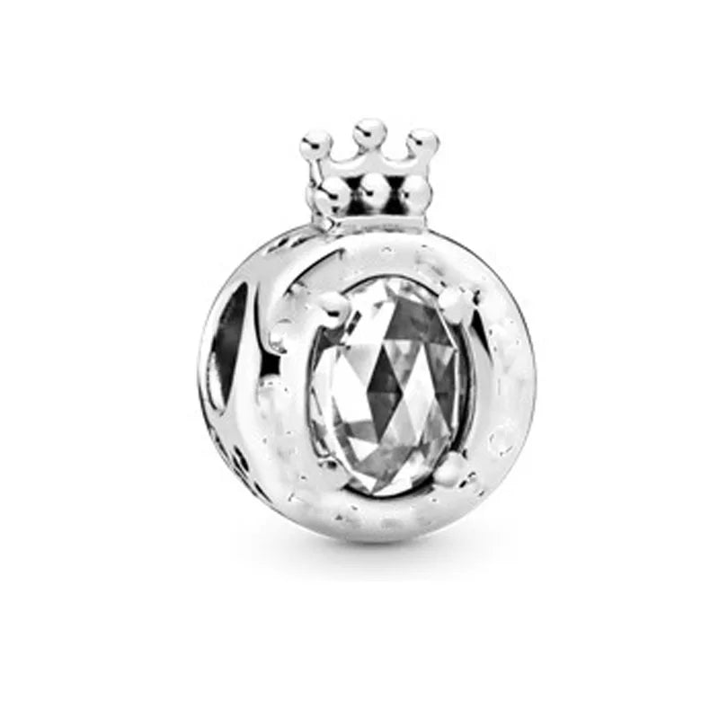 Elegant Round Charm Set in 925 Silver – Hearts, Stars & Flowers