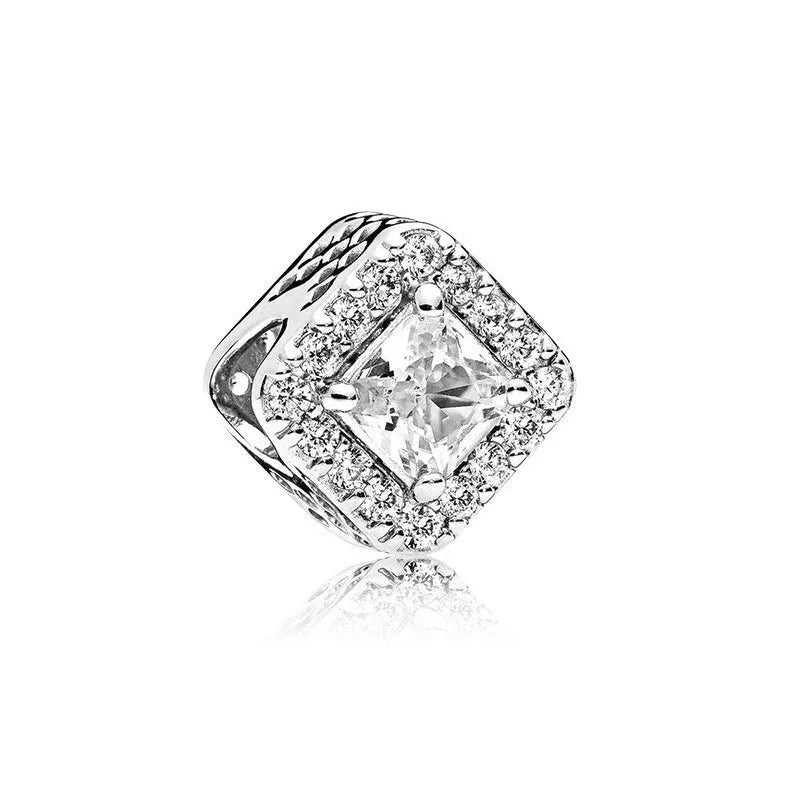 Elegant Round Charm Set in 925 Silver – Hearts, Stars & Flowers