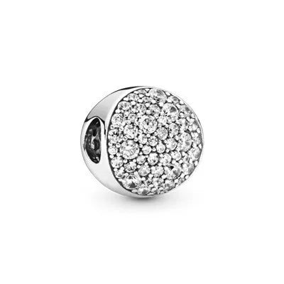 Elegant Round Charm Set in 925 Silver – Hearts, Stars & Flowers