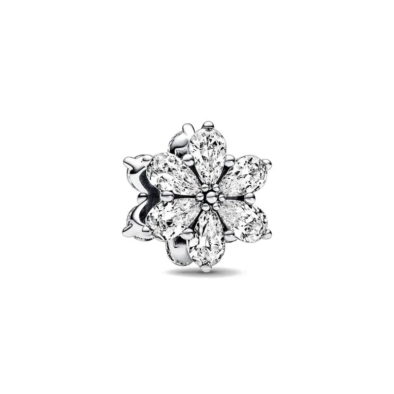 Elegant Round Charm Set in 925 Silver – Hearts, Stars & Flowers