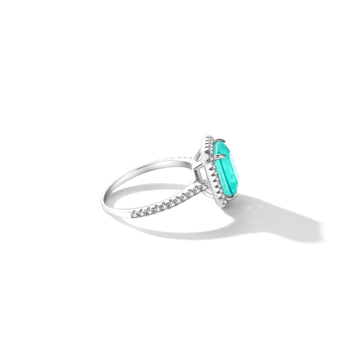 925 Sterling Silver Blue Tourmaline Ring