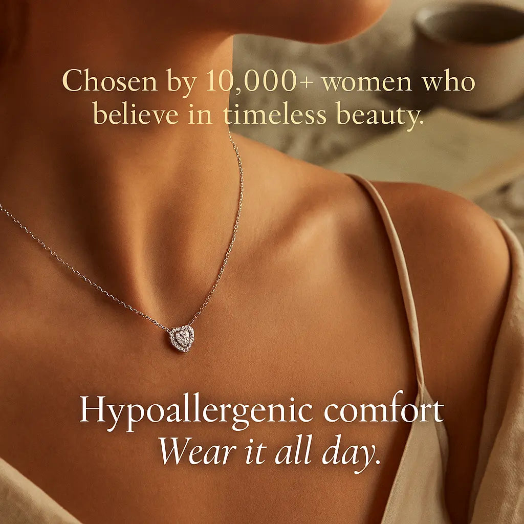 Brilliant Heart Necklace in 925 Silver