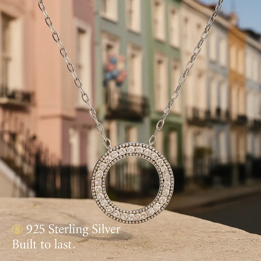 Circle of Love Necklace in 925 Silver