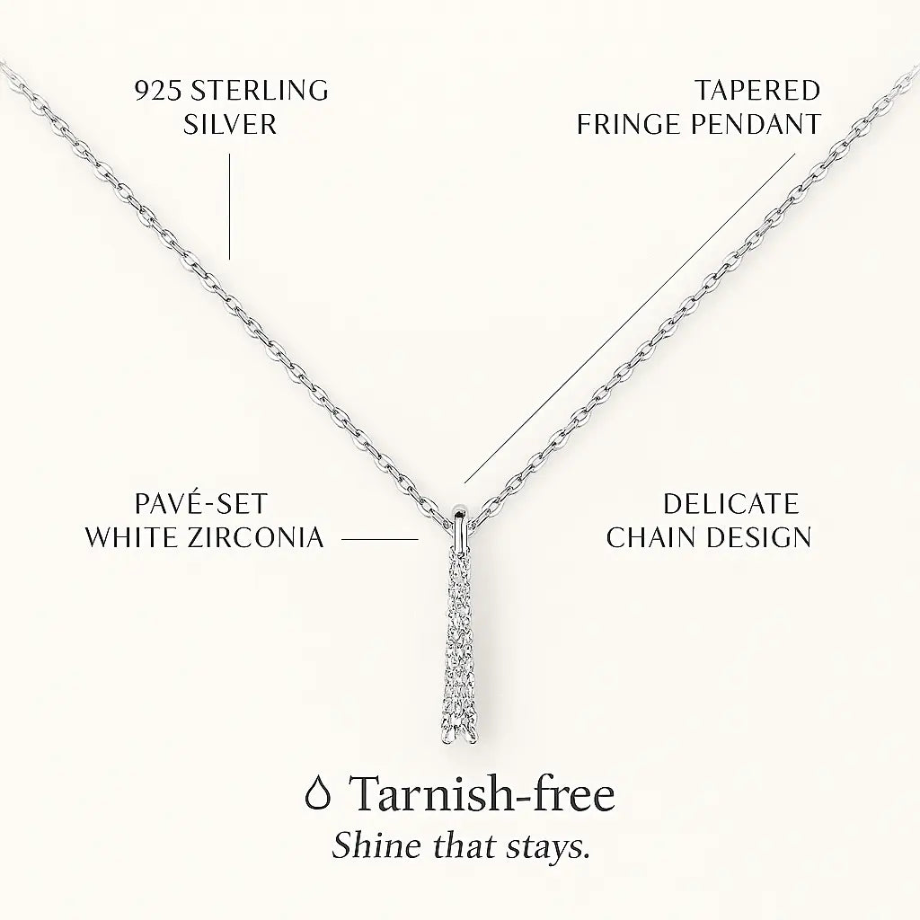 Elegance Luminaire Necklace in 925 Silver