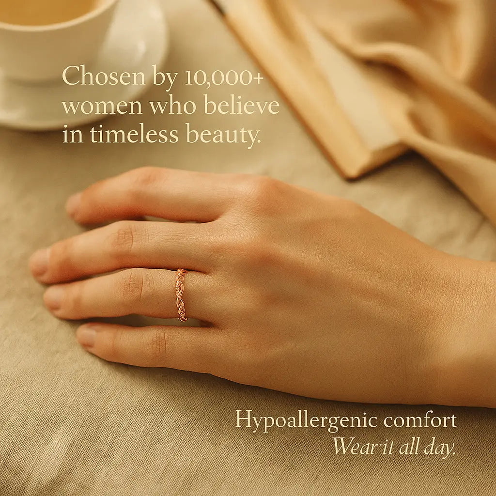 925 Sterling Silver Floral Ring Set