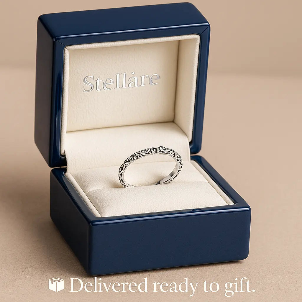 925 Sterling Silver Floral Ring Set