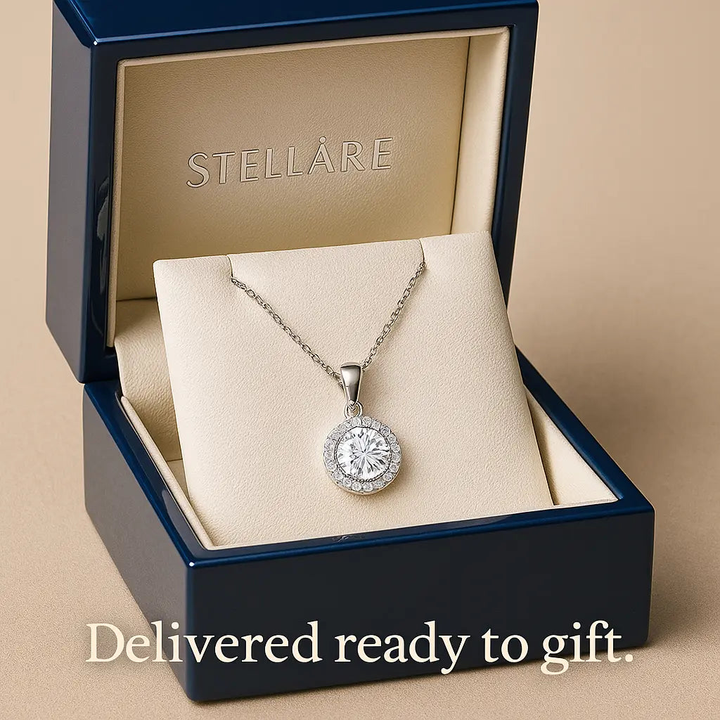 Halo of Light Necklace in 925 Silver