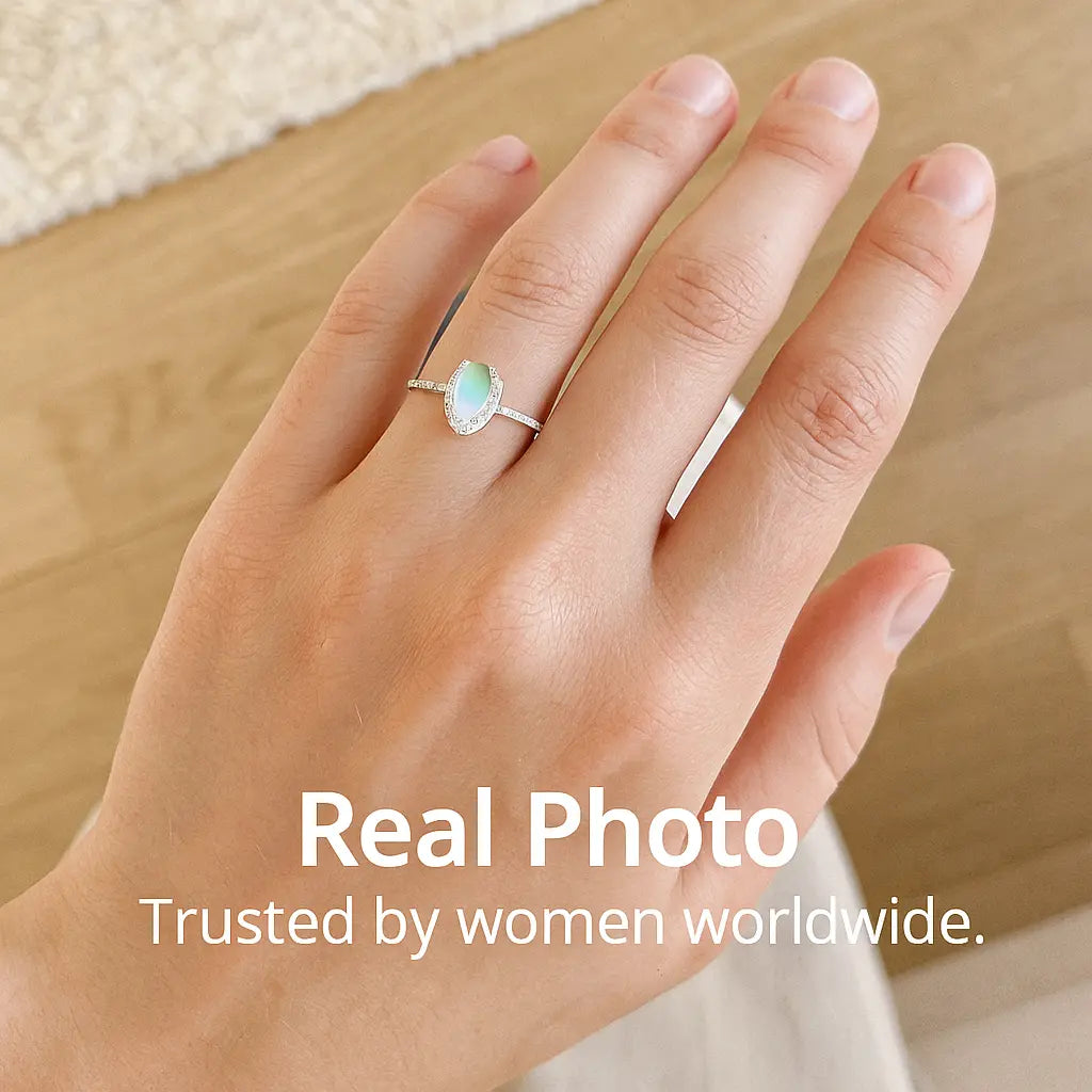 925 Sterling Silver Moonstone Ring