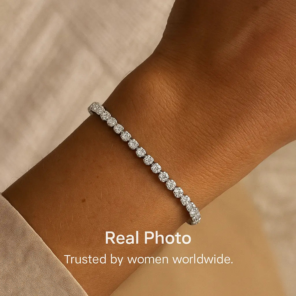 Zirconia Brilliance Bracelet in 925 Silver