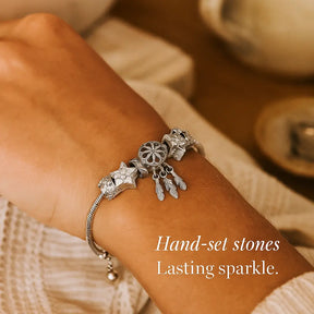 Dreamcatcher Charm Bracelet in 925 Sterling Silver