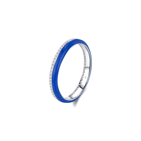 Vibrant candy-style rings in 925 sterling silver, available in multiple pastel colours with enamel finish and zirconia details, ideal for stacking or solo wear
