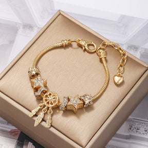 Dreamcatcher Charm Bracelet in 925 Sterling Silver
