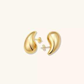 Gold & Silver Teardrop Earrings