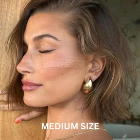 Gold & Silver Teardrop Earrings