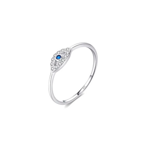 Collection of Greek Eye Rings in 925 Silver