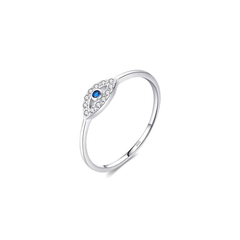 Collection of Greek Eye Rings in 925 Silver
