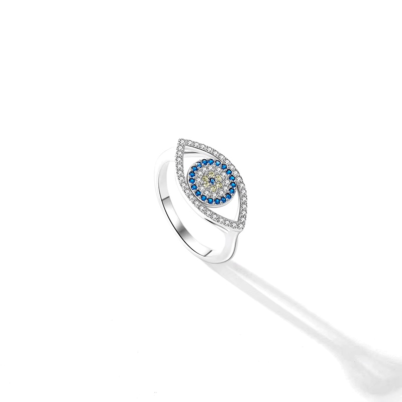 Collection of Greek Eye Rings in 925 Silver
