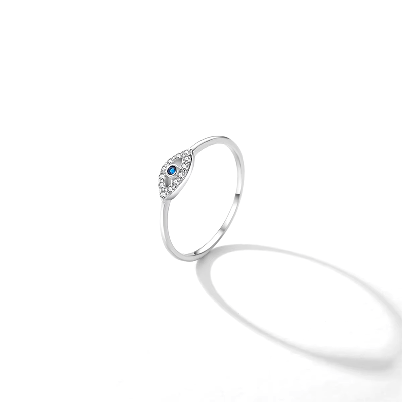 Collection of Greek Eye Rings in 925 Silver