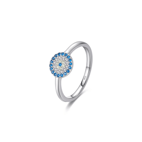 Collection of Greek Eye Rings in 925 Silver