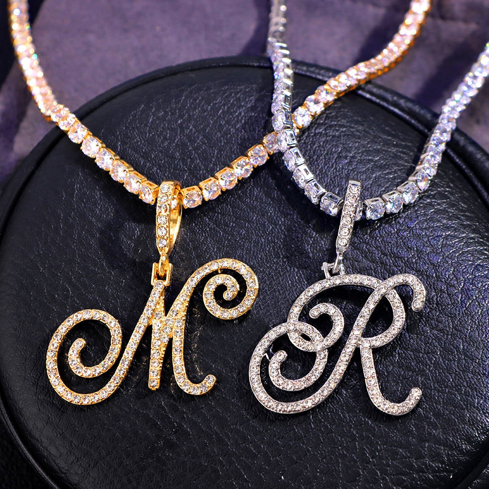 Initial Tennis Pendant Silver 925 Stellare