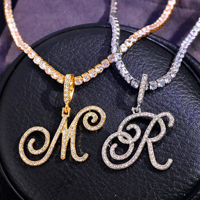Initial Tennis Pendant Silver 925 Stellare