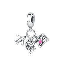 Travel Moments Charm Set in 925 Sterling Silver