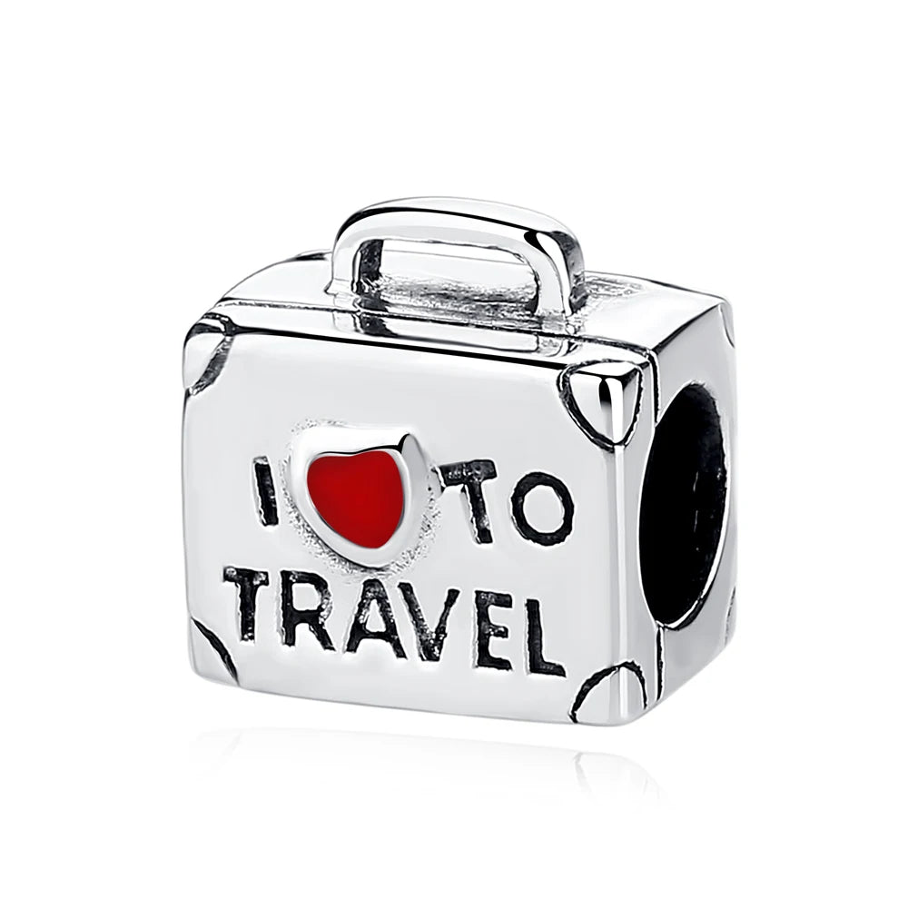 Travel Moments Charm Set in 925 Sterling Silver