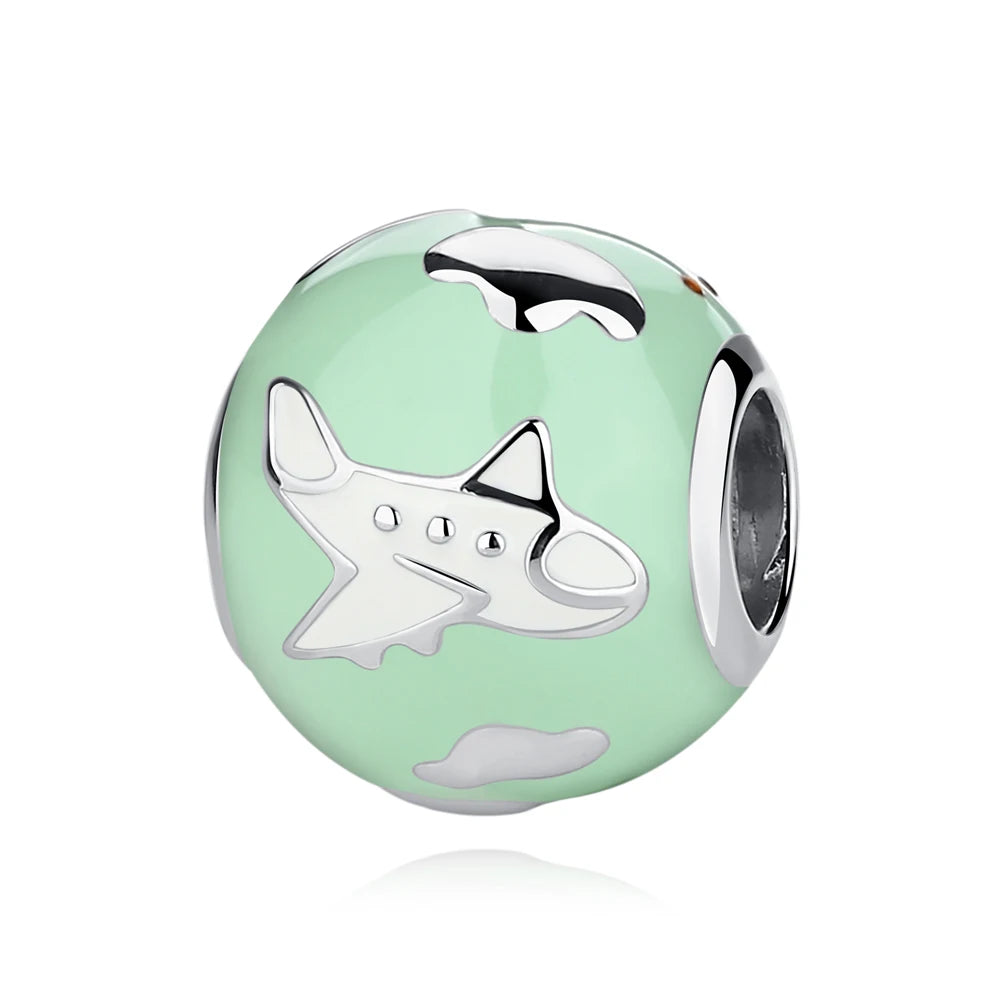 Travel Moments Charm Set in 925 Sterling Silver