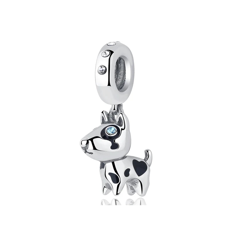 Pet Love Charm Set in 925 Sterling Silver – Paw Prints & Companions