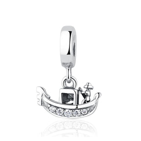 Travel Moments Charm Set in 925 Sterling Silver