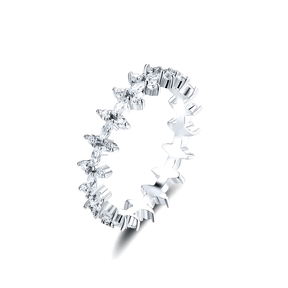 Nature-inspired silver rings featuring gemstones and botanical motifs, crafted in 925 sterling silver for elegant everyday wear