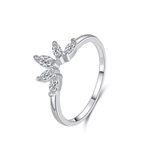 Nature's Grace Ring Collection in 925 Silver.