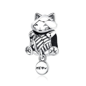 Pet Love Charm Set in 925 Sterling Silver – Paw Prints & Companions