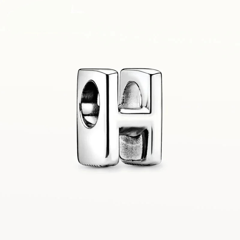 925 Sterling Silver Alphabet Charm Beads – A to Z Initials