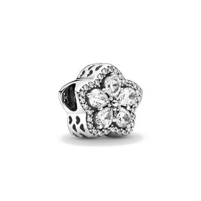 Elegant Round Charm Set in 925 Silver – Hearts, Stars & Flowers