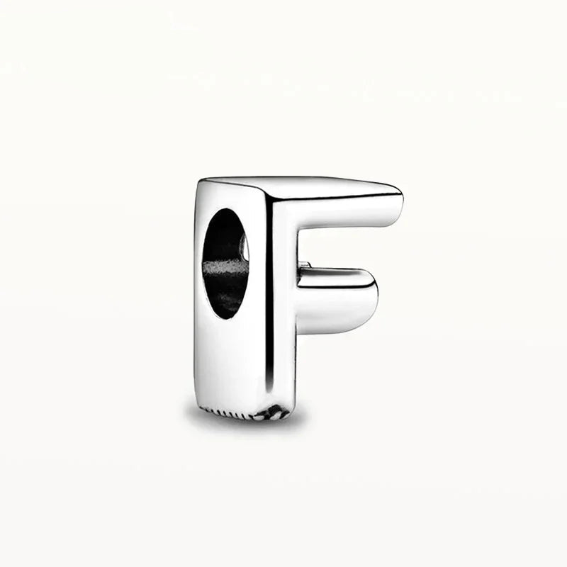 925 Sterling Silver Alphabet Charm Beads – A to Z Initials