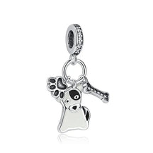 Pet Love Charm Set in 925 Sterling Silver – Paw Prints & Companions