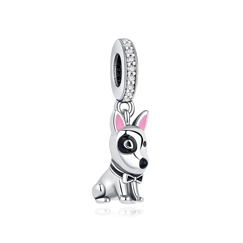 Pet Love Charm Set in 925 Sterling Silver – Paw Prints & Companions