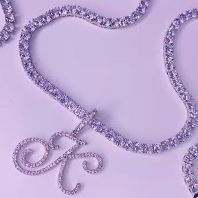 Initial Tennis Pendant Silver 925 Stellare