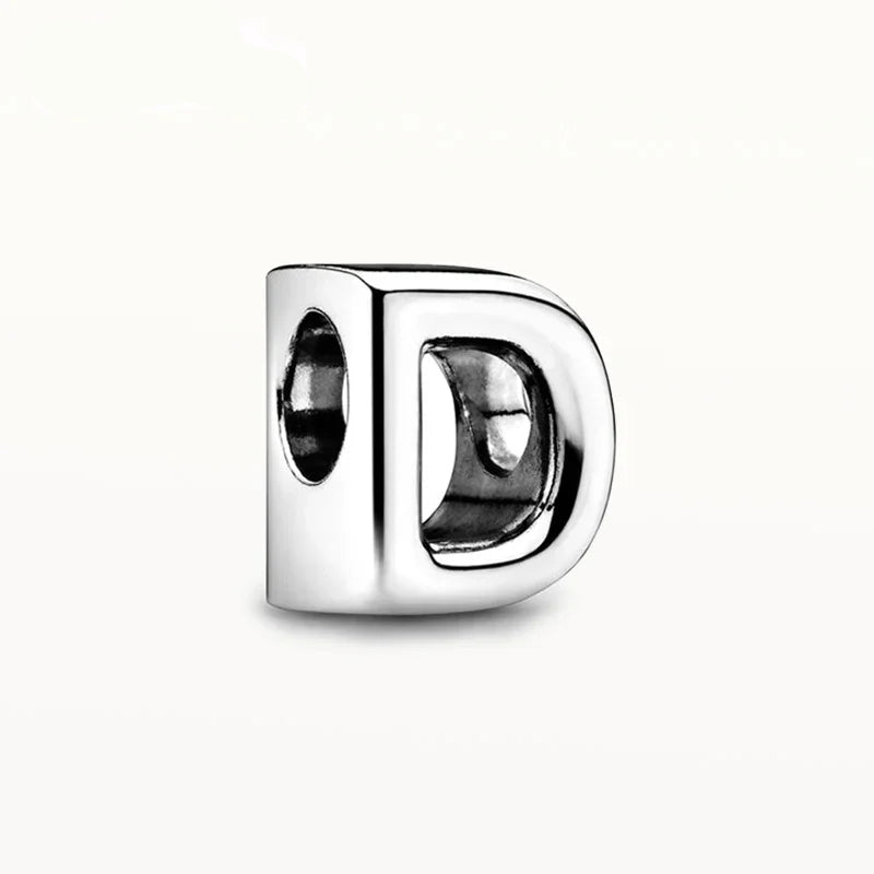 925 Sterling Silver Alphabet Charm Beads – A to Z Initials