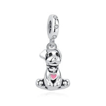 Pet Love Charm Set in 925 Sterling Silver – Paw Prints & Companions