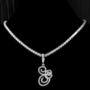 Initial Tennis Pendant Silver 925 Stellare