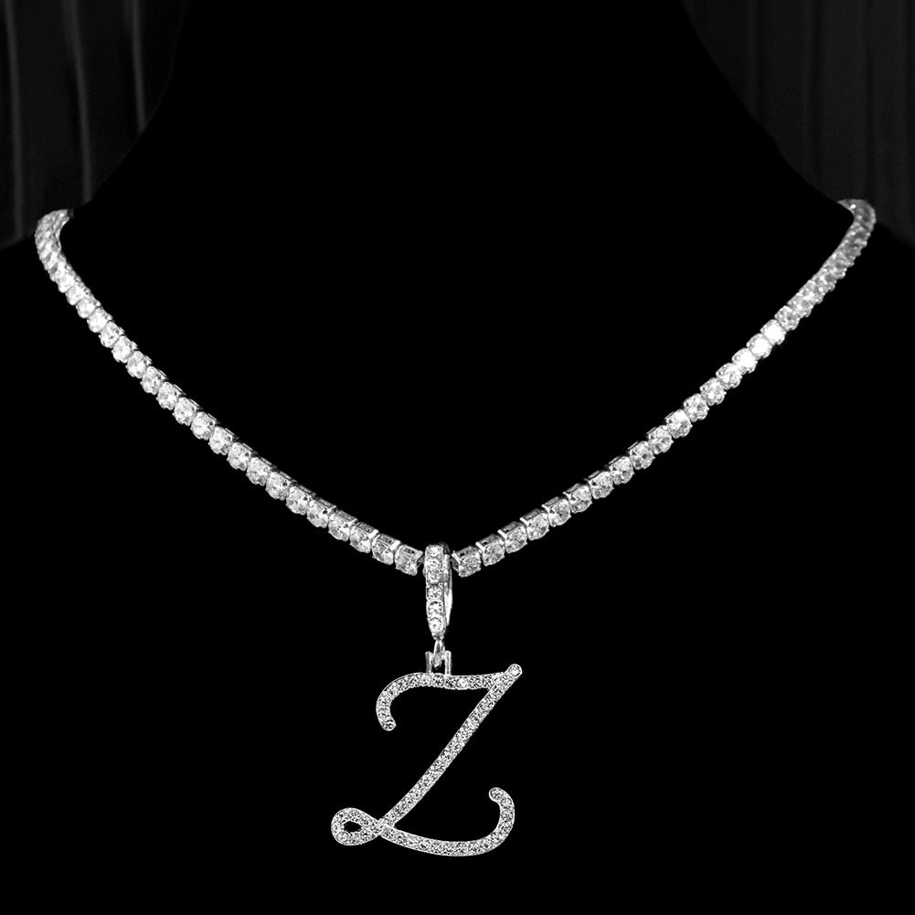 Initial Tennis Pendant Silver 925 Stellare