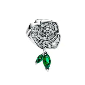 Elegant Round Charm Set in 925 Silver – Hearts, Stars & Flowers