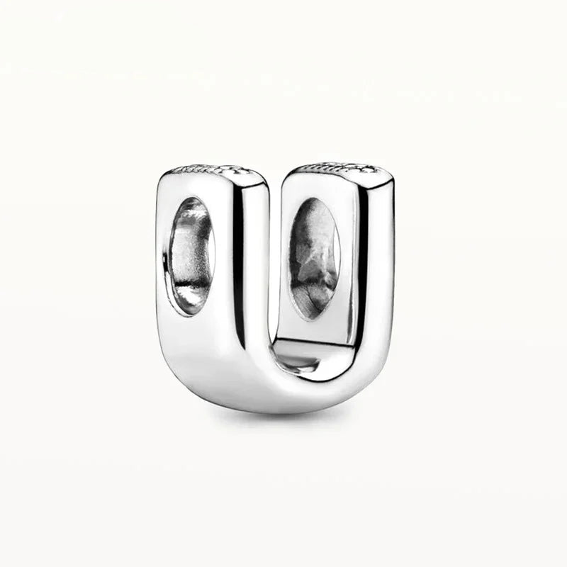 925 Sterling Silver Alphabet Charm Beads – A to Z Initials