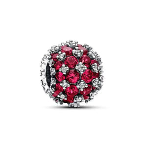 Elegant Round Charm Set in 925 Silver – Hearts, Stars & Flowers