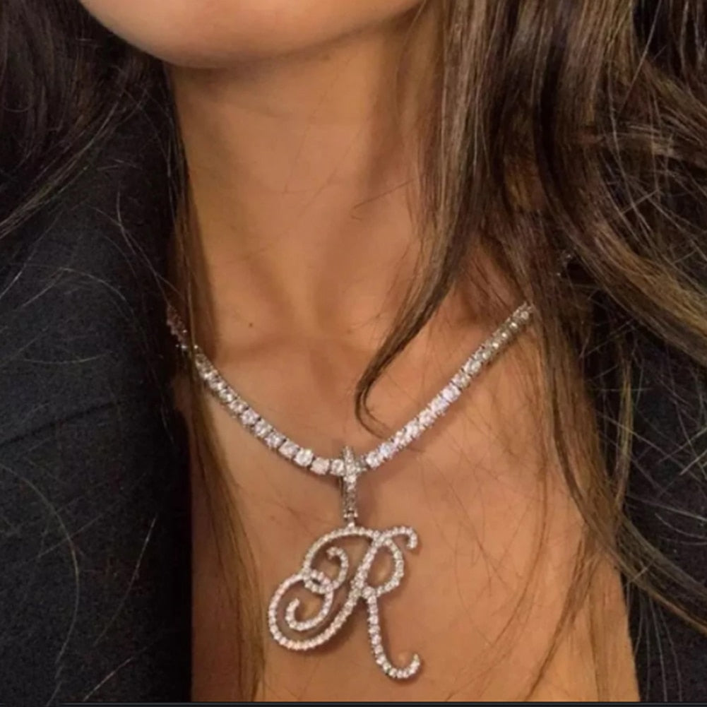 Initial Tennis Pendant Silver 925 Stellare