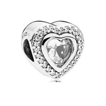 Elegant Round Charm Set in 925 Silver – Hearts, Stars & Flowers